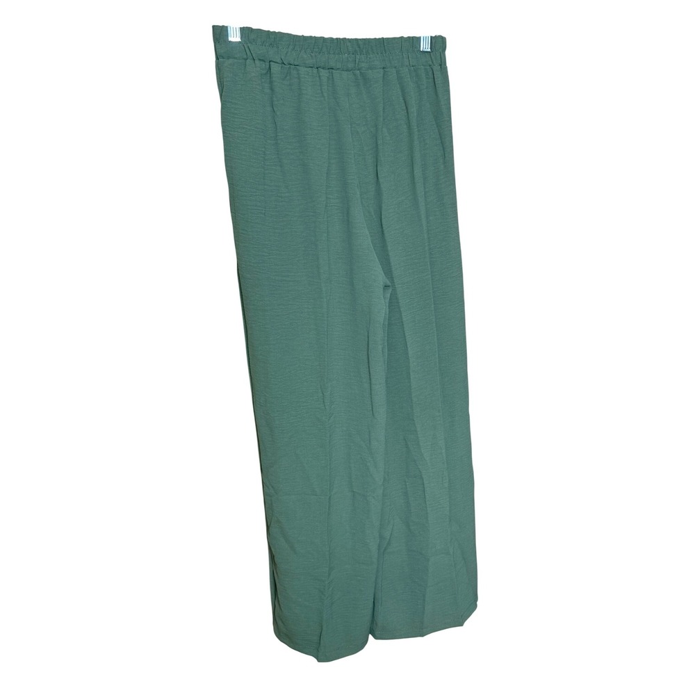 Women's Sage Wide Leg Pant Sleeveless Top 2 Pc Set Boho Work Resort Chic Beach M - Picture 5 of 10